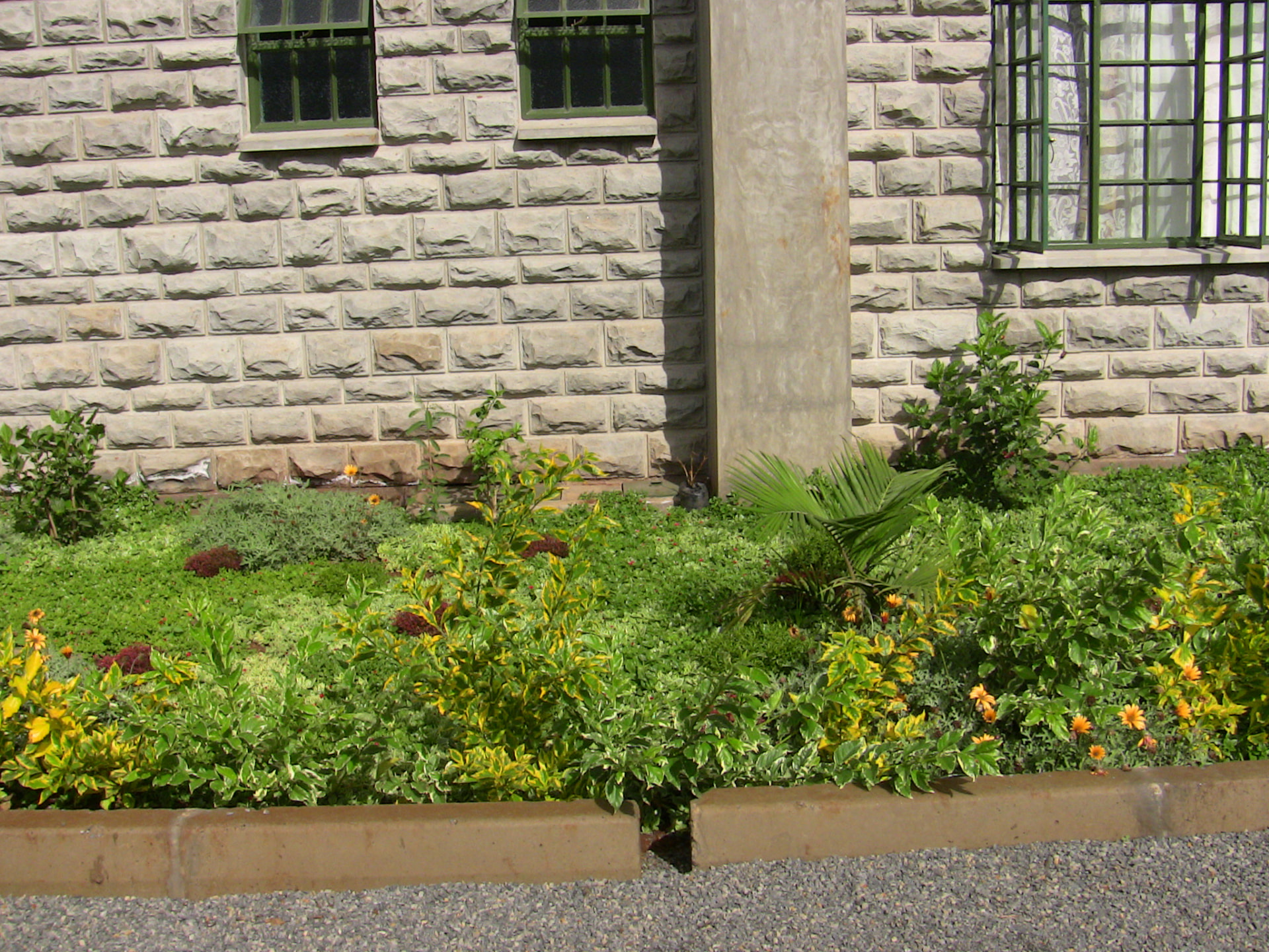 Biogreen wastewater treatment installation at Landscaped Flower Beds